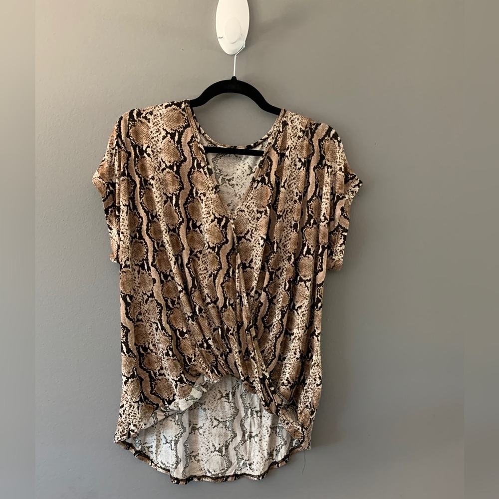Knotted Snake Skin Top